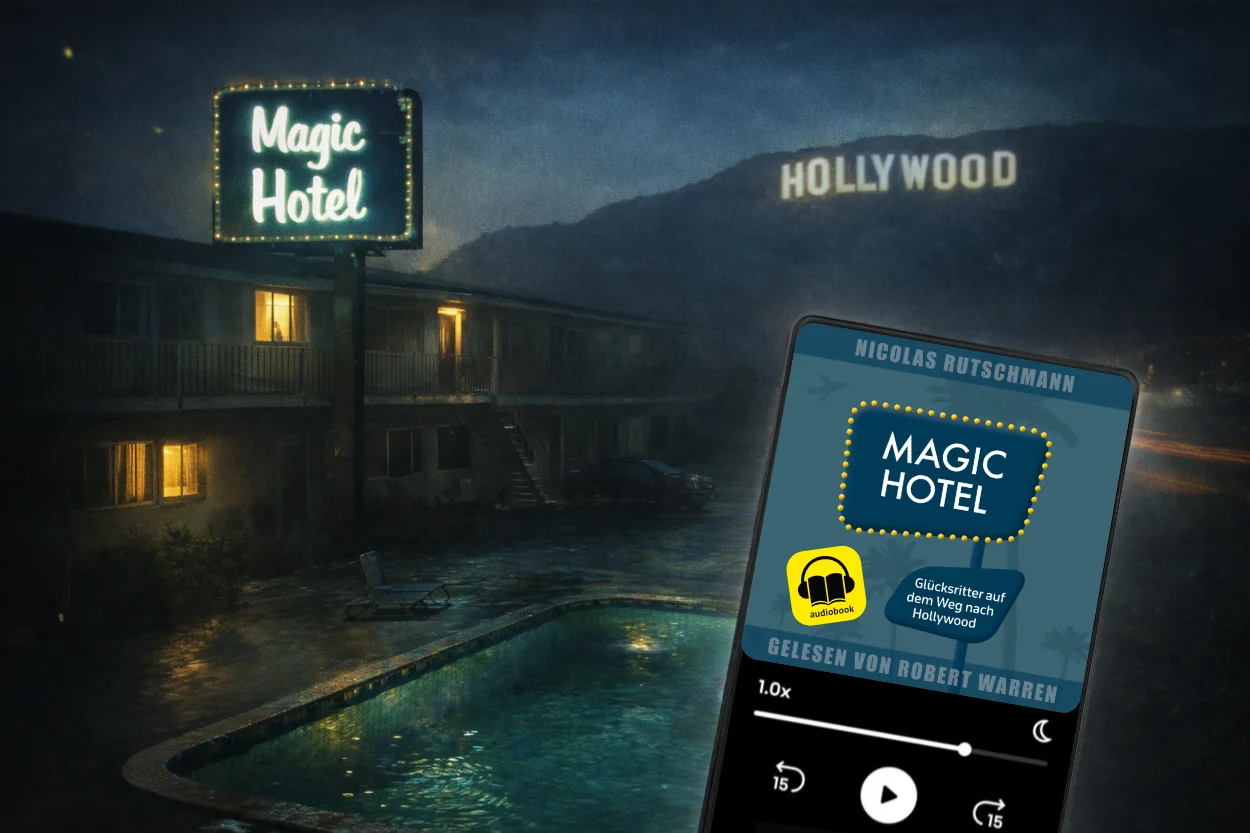 Nicolas Rutschmann – Neues Hörbuch: »Magic Hotel – Glücksritter auf dem Weg nach Hollywood«